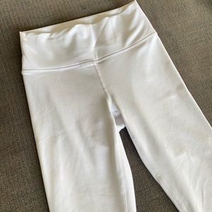 White fabletics leggings